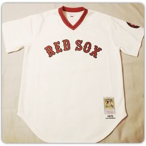 Mens Mitchell & Ness Red Sox Jersey XL